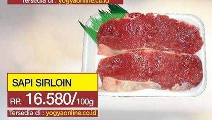 Promo Harga Daging Has Luar (Daging Sirloin) per 100 gr - Yogya