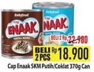 Promo Harga Cap Enaak Susu Kental Manis Cokelat, Putih 370 gr - Hypermart