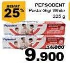 Promo Harga PEPSODENT Pasta Gigi Pencegah Gigi Berlubang White 225 gr - Giant