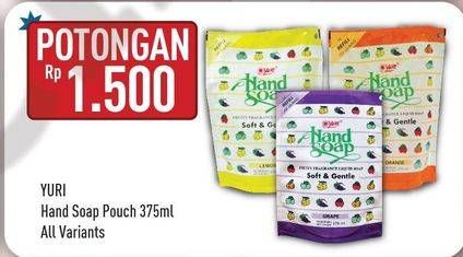 Promo Harga YURI Hand Soap All Variants 375 ml - Hypermart