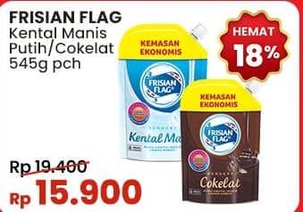 Promo Harga Frisian Flag Susu Kental Manis Cokelat, Putih 545 gr - Indomaret