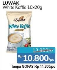 Promo Harga Luwak White Koffie All Variants per 10 sachet 20 gr - Alfamidi