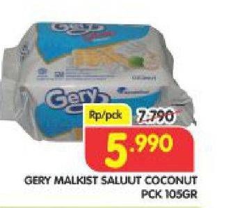Promo Harga GERY Malkist Coconut 105 gr - Superindo