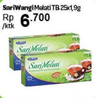 Promo Harga Sariwangi Teh Melati per 25 pcs 1 gr - Carrefour