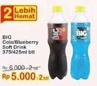 Promo Harga AJE BIG COLA Minuman Soda Cola, Blueberry 375 ml - Indomaret