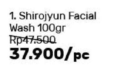 Promo Harga HADA LABO Shirojyun Facial Wash 100 gr - Guardian