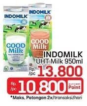 Promo Harga Indomilk Susu UHT 950 ml - LotteMart