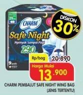 Promo Harga Charm Safe Night Wing 29cm 18 pcs - Superindo