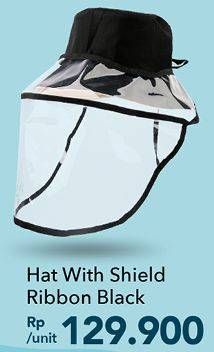 Promo Harga Hat with Shield Ribbon Black  - Carrefour