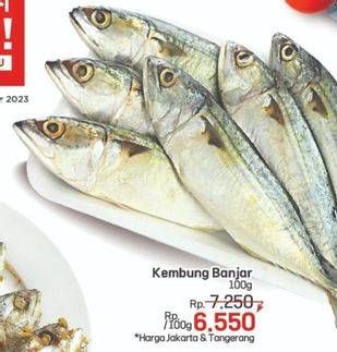 Promo Harga Ikan Kembung Banjar per 100 gr - LotteMart