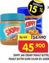Promo Harga SKIPPY Peanut Butter Creamy, Chunky 340 gr - Superindo