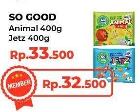 Promo Harga SO GOOD Chicken Nugget Animal, Jets 400 gr - Yogya