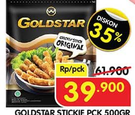 Promo Harga Gold Star Chicken Nugget Stikie 500 gr - Superindo