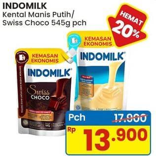 Promo Harga Indomilk Susu Kental Manis Plain, Cokelat 545 gr - Indomaret