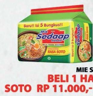 Promo Harga SEDAAP Mie Kuah Soto per 5 pcs - Alfamart