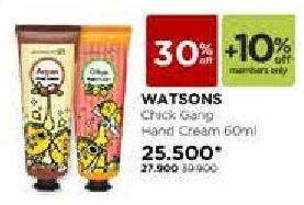 Promo Harga WATSONS Chick Gang Hand Cream 60 ml - Watsons