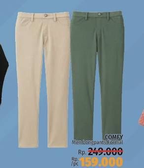 Promo Harga COMFY Men Long Pants / Formal  - LotteMart