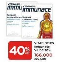 Promo Harga VITABIOTICS Immunace 30 pcs - Watsons
