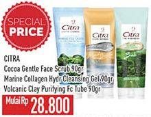 Promo Harga Citra Face Cleanser Cocoa, Marine Collagen, Volcanic Clay 90 gr - Hypermart