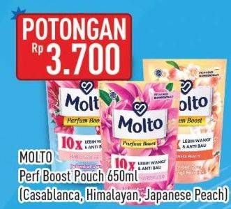 Promo Harga Molto Pewangi Casablanca Lily, Himalayan Honeysuckle, Japanese Peach 650 ml - Hypermart
