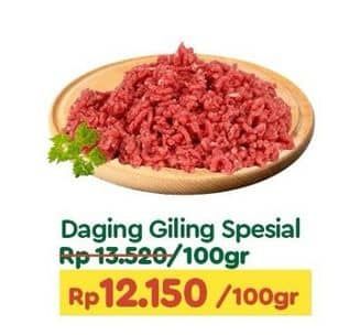 Promo Harga Daging Giling Sapi Spesial per 100 gr - TIP TOP