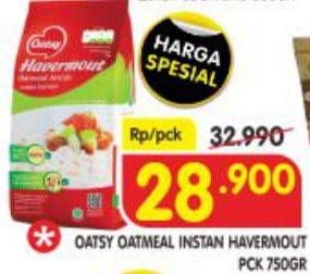 Promo Harga OATSY Oatmeal Havermout 750 gr - Superindo