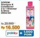 Promo Harga DOREMI Kids Shampoo & Conditioner Shimmer Shine 200 ml - Indomaret
