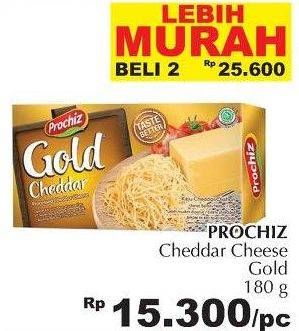 Promo Harga PROCHIZ Gold Cheddar 180 gr - Giant