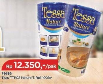 Promo Harga TESSA Nature Unbleach Tissue Towel TTP02 100 pcs - TIP TOP