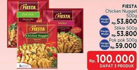 Promo Harga FIESTA Naget per 3 pouch 500 gr - LotteMart