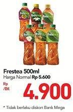 Promo Harga FRESTEA Minuman Teh Apple, Green Tea, Original 500 ml - Carrefour