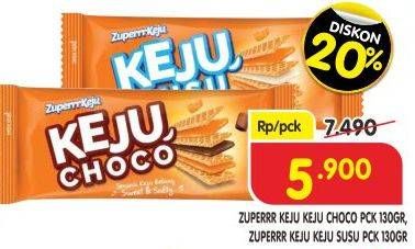 Promo Harga ROMA Zuperrr Keju Keju Choco, Keju Susu 130 gr - Superindo