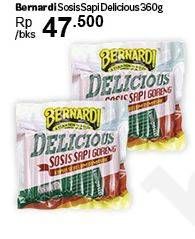 Promo Harga BERNARDI Sosis Sapi Delicious 360 gr - Carrefour