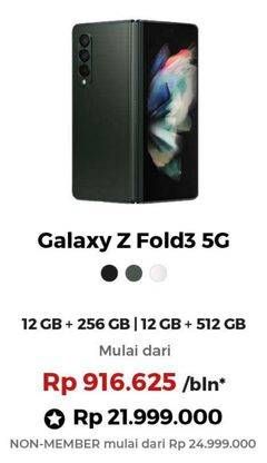 Promo Harga SAMSUNG Galaxy Z Fold3 5G  - Erafone