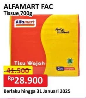 Promo Harga Alfamart Facial Tissue 700 gr - Alfamart