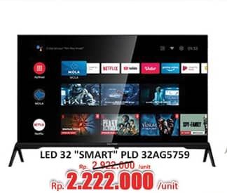 Promo Harga Polytron Smart Android TV 32 inch PLD 32AG5759  - Hari Hari
