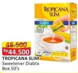 Promo Harga TROPICANA SLIM Sweetener Diabtx 50 pcs - Alfamart