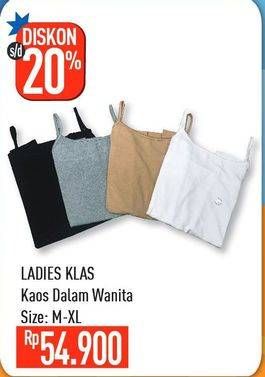 Promo Harga LADIES KLAS Kaos Dalam Wanita  - Hypermart