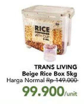 Promo Harga Rice Box Beige 5 kg - Carrefour