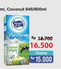 Promo Harga FRISIAN FLAG Susu UHT Purefarm Coconut Delight 900 ml - Alfamart