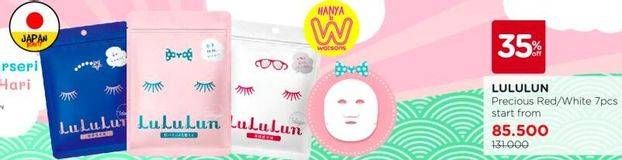 Promo Harga Lululun Precious Mask 7 sheet - Watsons