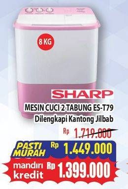 Promo Harga Sharp ES-T79CM-BL  - Hypermart
