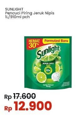 Promo Harga Sunlight Pencuci Piring Jeruk Nipis 100 910 ml - Indomaret