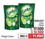 Promo Harga SUNLIGHT Pencuci Piring Jeruk Nipis 100 780 ml - LotteMart