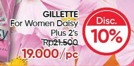 Promo Harga GILLETTE Daisy Plus 2 pcs - Guardian