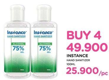 Promo Harga INSTANCE Hand Sanitizer Liquid Spray 100 ml - Watsons
