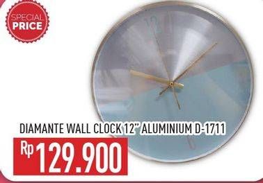 Promo Harga DIAMANTE Wall Clock D-1711  - Hypermart