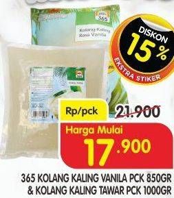 Promo Harga 365 Kolang-Kaling Tawar, Vanila 850 gr - Superindo