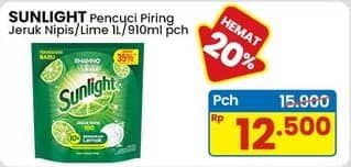 Promo Harga Sunlight Pencuci Piring Jeruk Nipis 100 910 ml - Indomaret