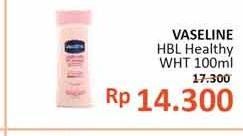 Promo Harga VASELINE Intensive Care Healthy White UV Lightening 100 ml - Alfamidi